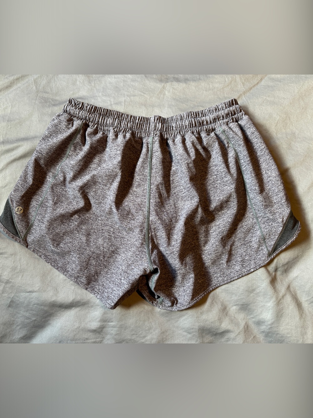 lululemon athletica Gray Heather Running Shorts - Picture 2 of 4